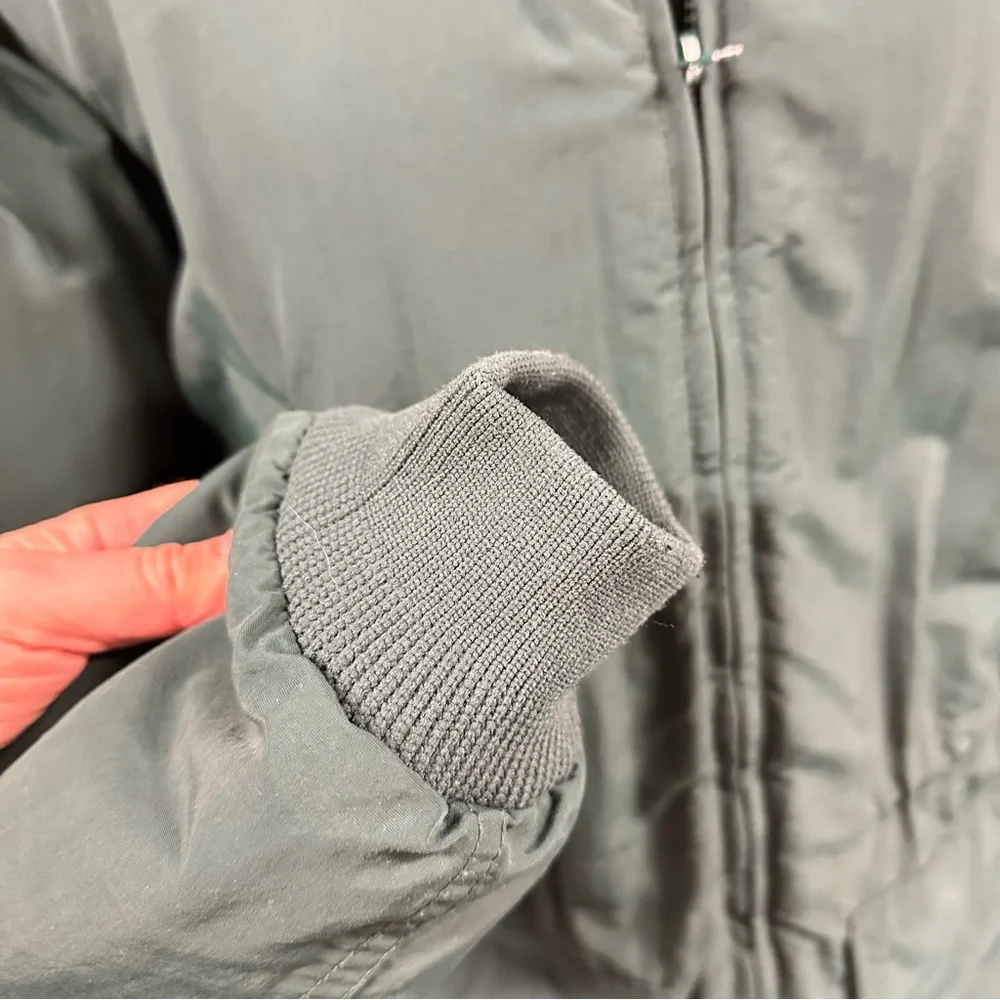 MENS J. Crew Forest Green Peacoat Parka Fleece Lined Winter Coat Utility Jacket